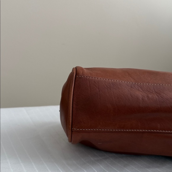 Fossil Brown Leather Satchel - Picture 4 of 9